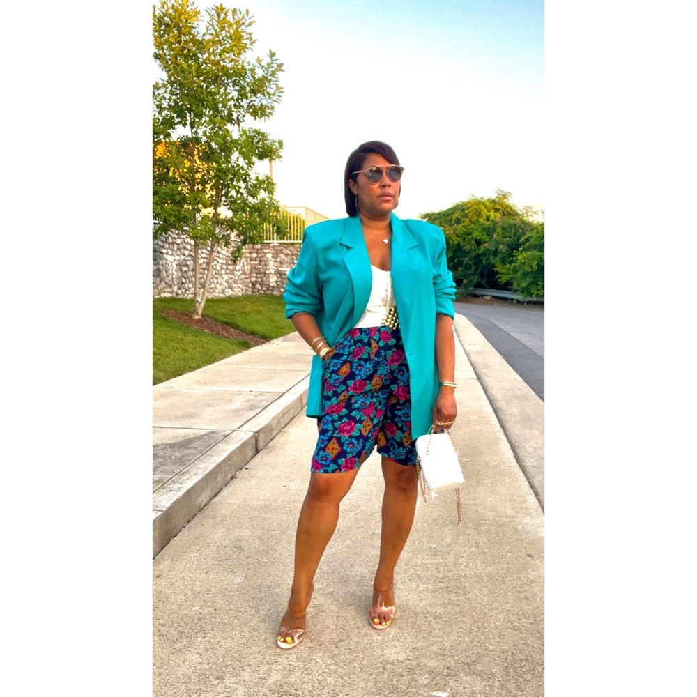 Vintage Floral Print Shorts